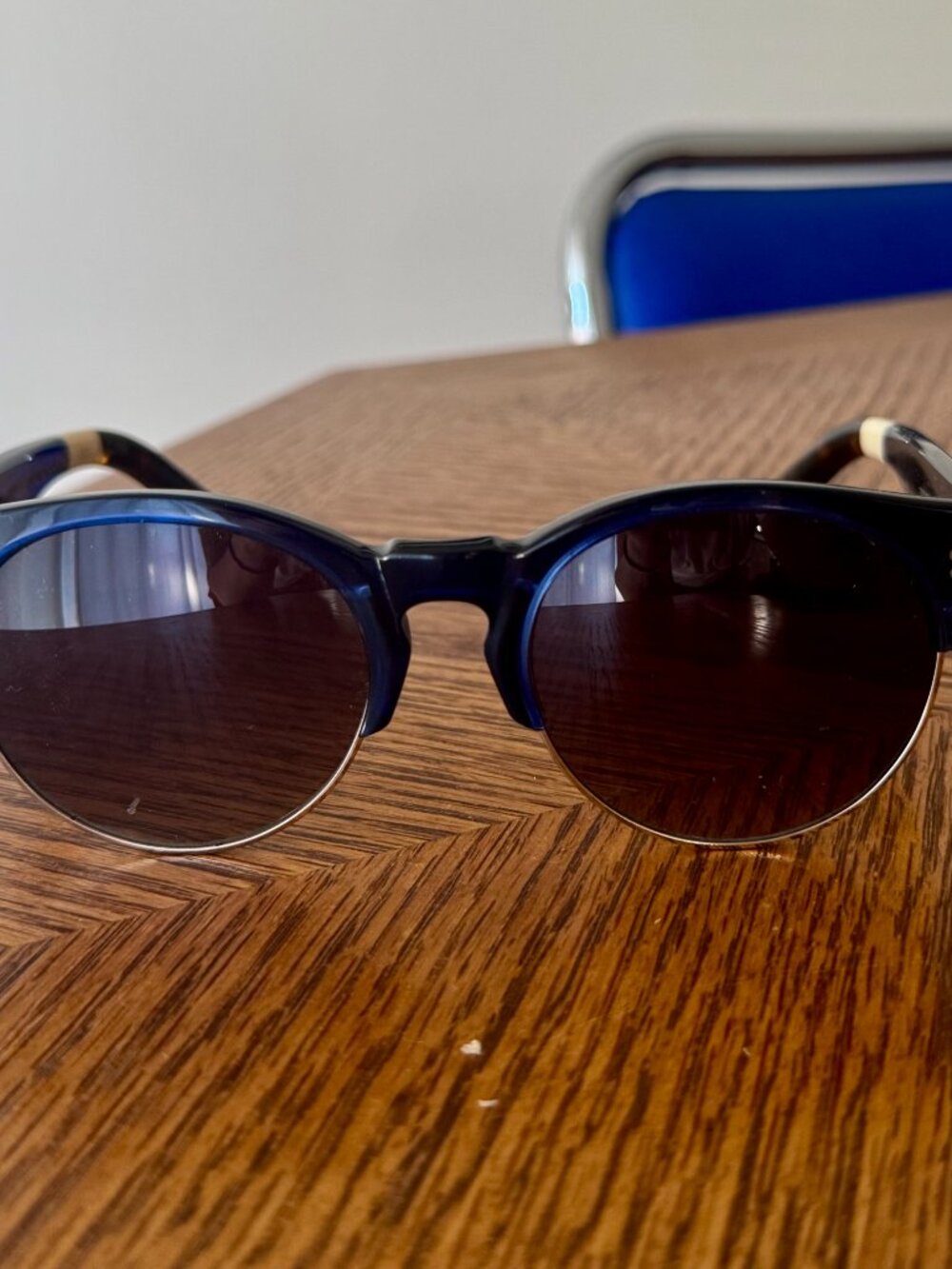 TOMS Unisex Charlie Rae One For One Sunglasses Blue